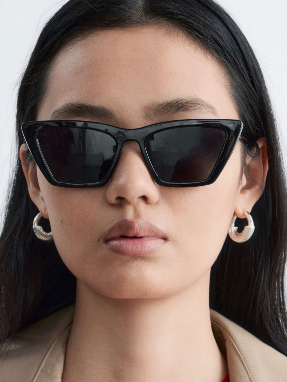 Angular Cat Eye Sunglasses